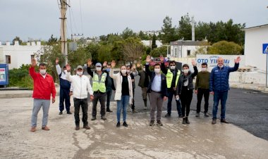 Fen İşleri Ekipleri Tam Kadro Bitez'de