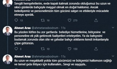 Ahmet Aras'ın Bu Mesajını Dikkate Al Bodrum