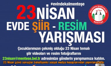 Menteşe’de 23 Nisan Temalı Resim ve Şiir Yarışması