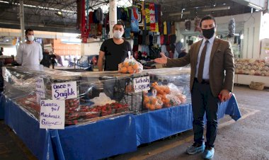 Pazar Yerlerinde Covid-19  Önlemleri Artırıldı