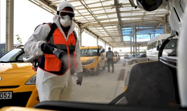 Büyükşehir 2 Bin 452 Taksiyi Dezenfekte Etti