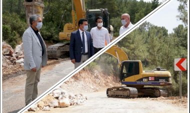 Torba-Kızılağaç Yolu Genişliyor