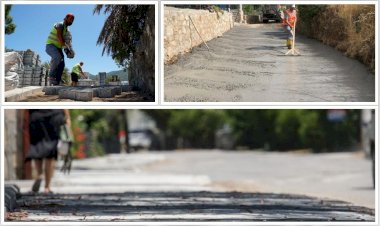 Beton Yol Ve Kaldırım Çalışmaları Devam Ediyor