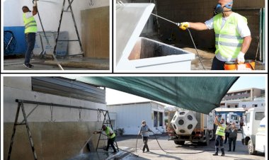 Kurban Kesim Yerleri İle Cadde Ve Sokaklar Dezenfekte Edildi