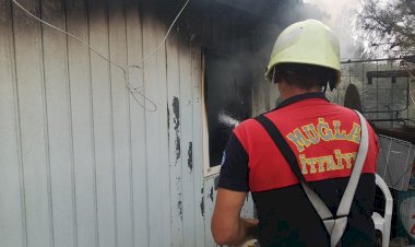 Prefabrik Evde Çıkan Yangın Korkuttu