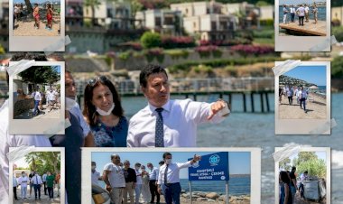 Başkan Aras Yalıkavak'ta Sahadaydı