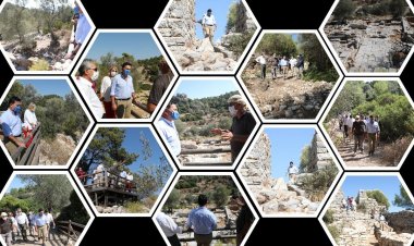 Başkan Aras’tan Pedasa Antik Kenti’ne Ziyaret