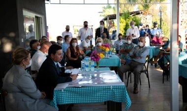 Başkan Aras Gündoğan'da Bulunan Site Yöneticileriyle Bir Araya Geldi