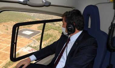 Vali Orhan Tavlı Orman Alanlarını Havadan İnceledi