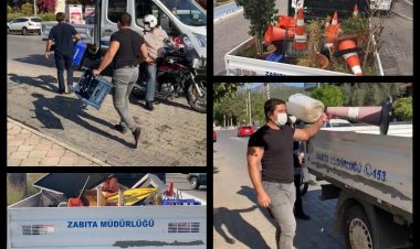 Marmaris Zabıtası Yol Kenarlarını Tertemiz Etti