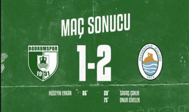 Bodrumspor-Pazarspor: 1-2