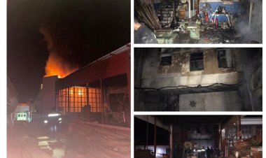 İşyerinde Çıkan Yangında 1 Kişi Hayatını Kaybetti