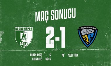 Bodrumspor Sahasında Galip  Geldi