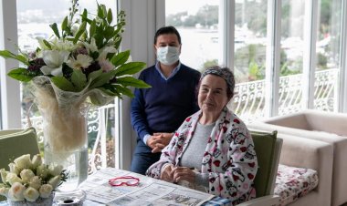 Başkan Aras'tan Fatma Girik'e Doğum Günü Ziyareti