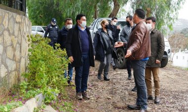 Başkan Aras İslamhaneleri’nde Sokak Sokak İnceleme Yaptı