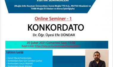 Üniversite - Odalar İşbirliğinde Konkordato Semineri 20 Şubat'ta