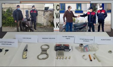 Motosiklet hırsızları Yakalandı