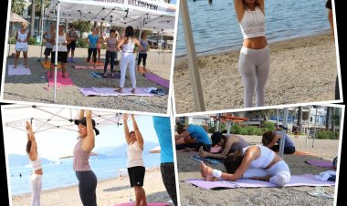 Halk Plajı’nda Yoga