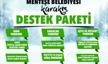 Menteşe Belediyesi’nden “Karakış Destek Paketi”