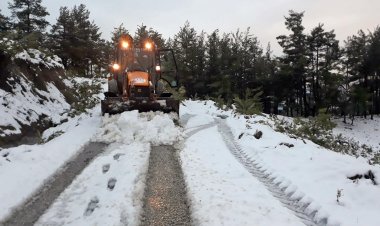 Menteşe Belediye Ekipleri Karla Mücadeleye Hazır