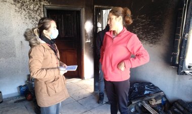 Belediyeden Yangında Zarar Gören Aileye Destek