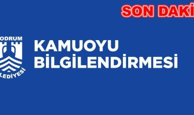 Bodrum Belediyesi'nden Savcılık Soruşturması İle İlgili Açıklama