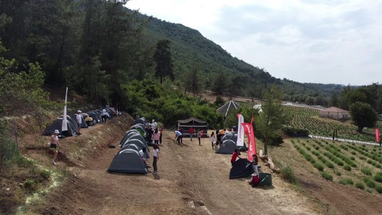 Bahçeşehir Koleji Bodrum Kampüsü Öğrencileri Çadır Kampında