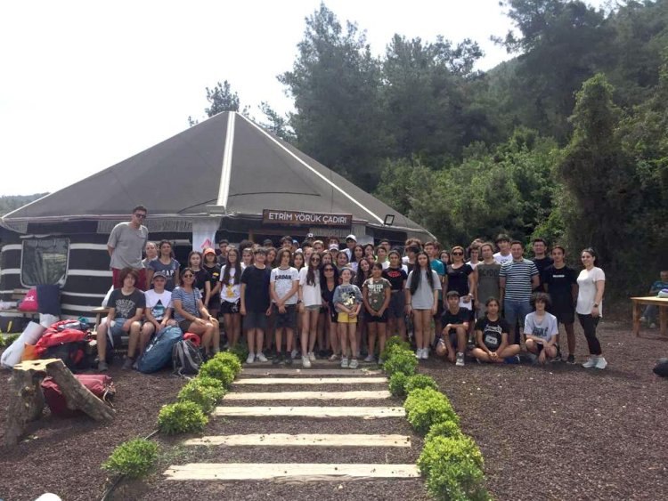 Bahçeşehir Koleji Bodrum Kampüsü Öğrencileri Çadır Kampında