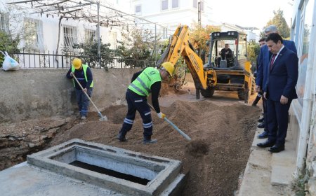 Belediye Dere Sokaktaki Taşkınları Engellemek İçin Altyapı Çalışmasını Hızlandırdı