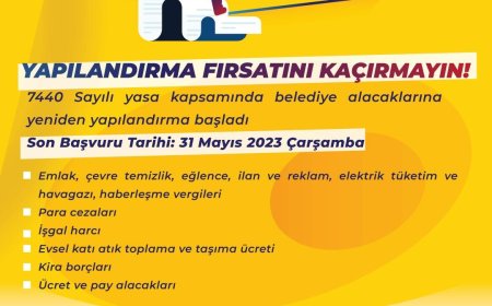 Belediye Borçları Yapılandırılıyor