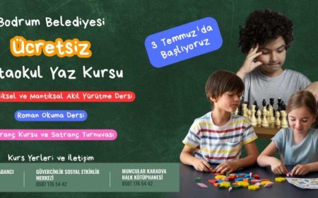 Belediyeden Yaz Tatilinde Çocuklara Eğitici Ve Eğlenceli Kurslar