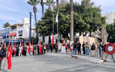 Bodrum'da 18 Mart Çanakkale Zaferi ve Şehitleri Anma Günü Töreni Gerçekleştirildi
