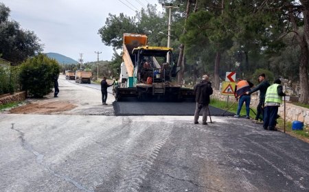 Bodrum’da Sıcak Asfalt Çalışmaları