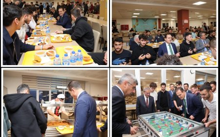 Vali Dr. İdris Akbıyık, KYK Yurdunda Öğrencilerle İftar Yaptı