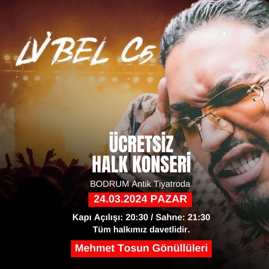 Bodrum Gençlerinden Mehmet Tosun'a Destek Konseri