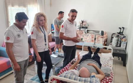 Belediyeden Evde Bakım Gören Vatandaşlara Ziyaret