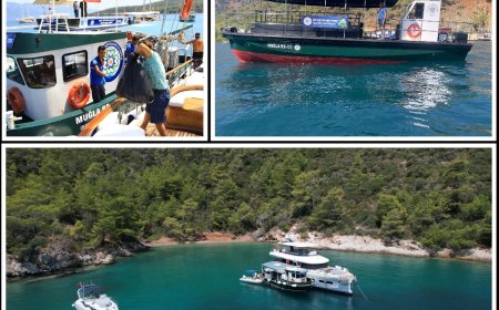 Büyükşehir Bayram Tatilinde Teknelerden Atık Toplamaya Devam Etti