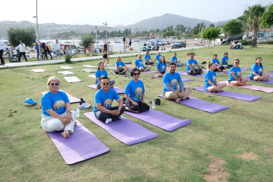 Bitez Üç Fidan Parkında Uluslararası Yoga Günü Etkinliği