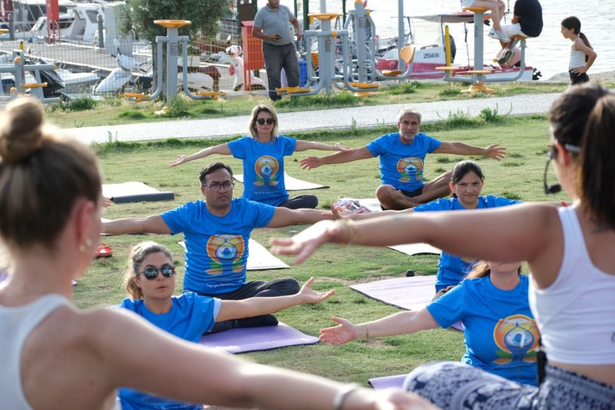 Bitez Üç Fidan Parkında Uluslararası Yoga Günü Etkinliği