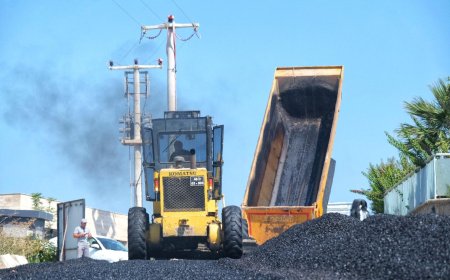 Belediye Ekiplerinden 14 Bin 400 Ton Asfalt Serimi