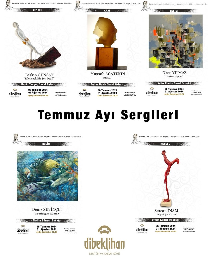 Dibeklihan’da Sanat Etkinlikleri Sergilerle Devam Ediyor