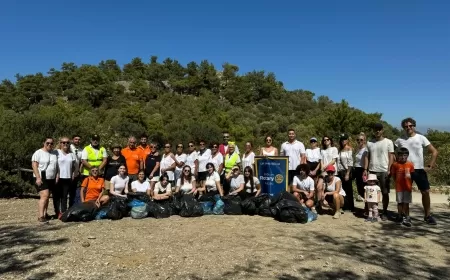 Bodrum Rotary Kulübü'nden Pedesa Antik Kenti'nde Çevre Temizliği Etkinliği
