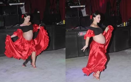 5 Aylık İkizlere Hamile Ünlü Dansçı Yürekleri Ağza Getirdi