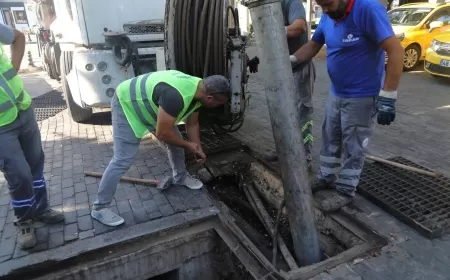 Belediyeden Kanal Açma ve Temizlik Çalışmaları