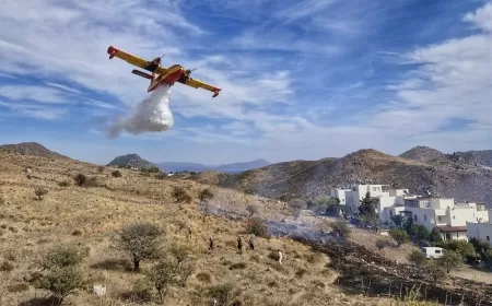 Akyarlar Akçabük’te Otluk Alanda Yangın Çıktı: Havadan Müdahale Sürüyor