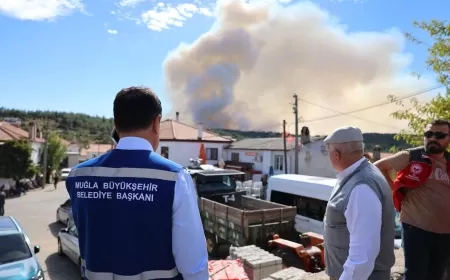Büyükşehir Orman Yangınlarında Tüm Gücüyle Sahada