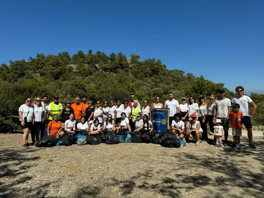 Bodrum Rotary Kulübü'nden Pedesa Antik Kenti'nde Çevre Temizliği Etkinliği