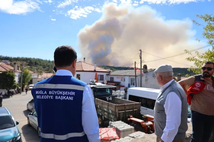 Büyükşehir Orman Yangınlarında Tüm Gücüyle Sahada