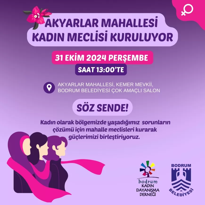 Akyarlar’da Kadın Meclisi Kuruluyor