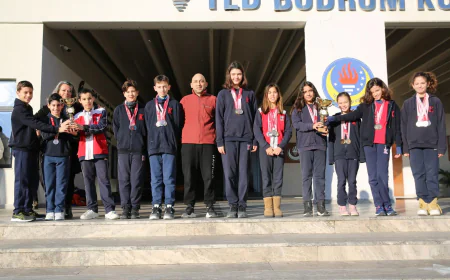 TED Bodrum Koleji Küçükler Yüzme Takımı Muğla Şampiyonu Oldu